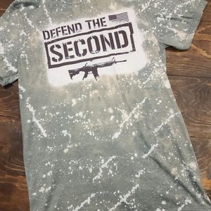 Defend the second bleached tee